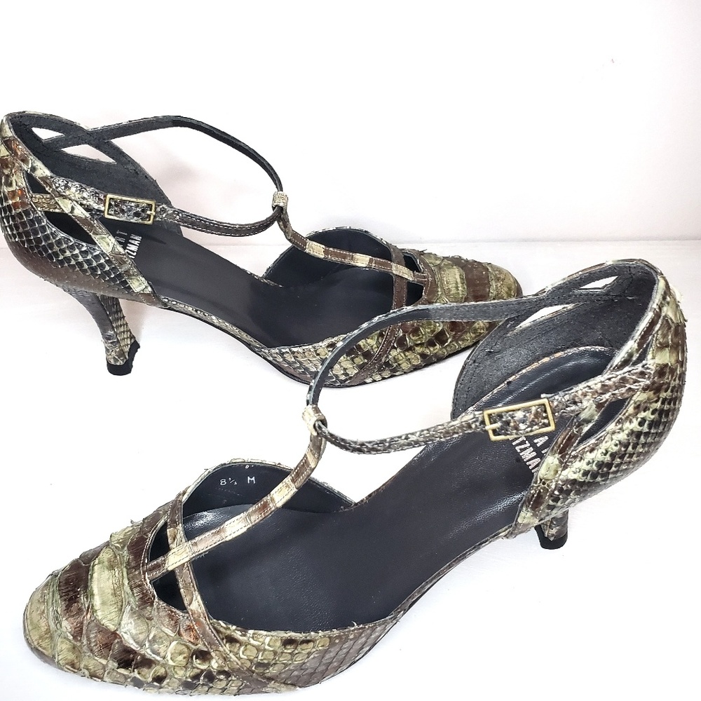 Rare Stuart Weitzman Vintage Snakeskin Pumps - Picture 5 of 6